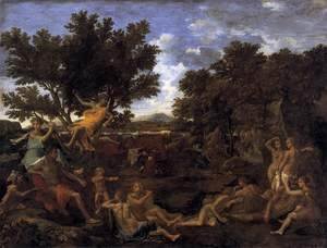 Nicolas Poussin - Apollo and Daphne 1664