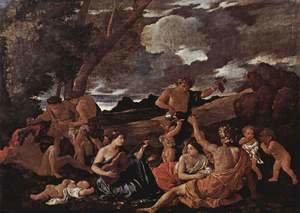 Nicolas Poussin - Bacchanal- the Andrians 1628-30