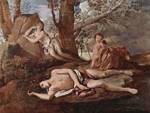 Nicolas Poussin - Echo and Narcissus 1628-30