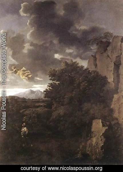 Nicolas Poussin - Hagar and the Angel c. 1660