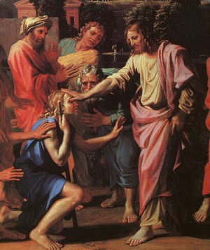 Jesus Healing the Blind of Jericho (detail) 1650
