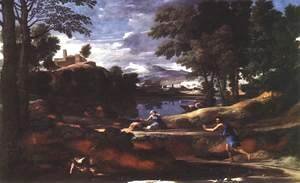 Nicolas Poussin - Landscape with a Man Killed by a Snake 1648