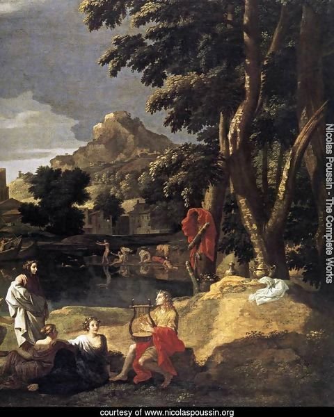 Landscape with Orpheus and Euridice (detail) 1648