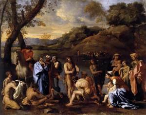 Nicolas Poussin - St John the Baptist Baptizes the People c. 1635