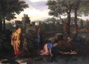 Nicolas Poussin - The Exposition of Moses c. 1650