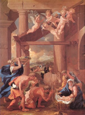 Nicolas Poussin - The Adoration of the Shepherds