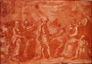 Nicolas Poussin - Study for the Death of Germanicus
