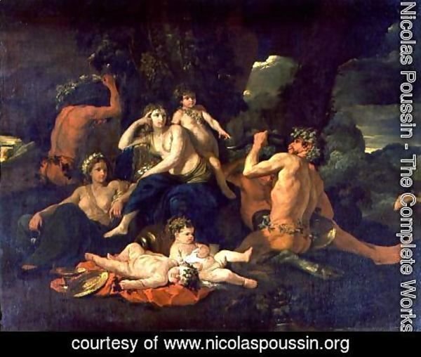 Nicolas Poussin - The Childhood of Bacchus, c.1627