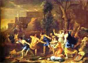Nicolas Poussin - The Saving of the Infant Pyrrhus, 1634