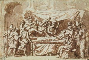 Nicolas Poussin - The Death of Germanicus 15BC-19AD c.1630