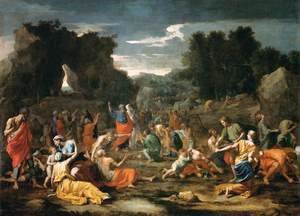 Nicolas Poussin - The Gathering of Manna, c.1637-9 2