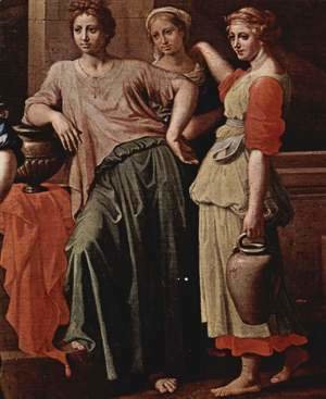 Nicolas Poussin - Rebecca and Eliezer, Detail
