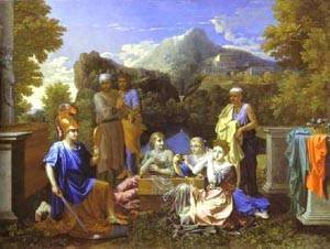 Nicolas Poussin - Achilles And Daughters Of Lycomede 1656