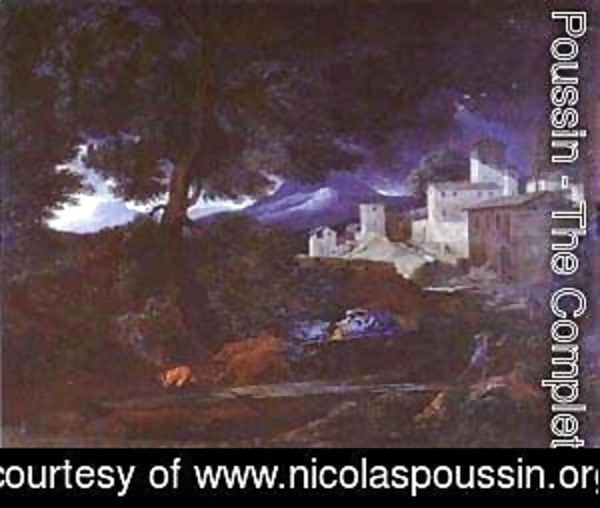 Nicolas Poussin - Landscape With A Castle 1651