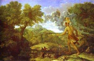 Nicolas Poussin - Landscape With The Blind Orion Looking For Sun 1658