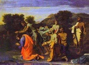 Nicolas Poussin - The Baptism Of Christ 1650s