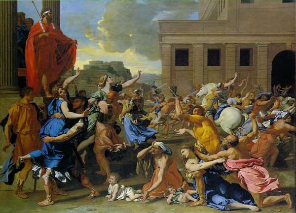 Rape of the Sabine Women by Nicolas Poussin