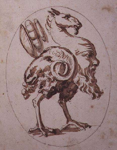 Fantastical Animal by Nicolas Poussin