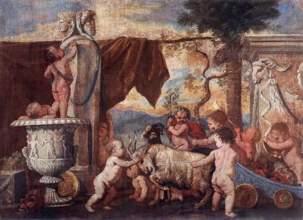 Bacchanal of Putti I by Nicolas Poussin