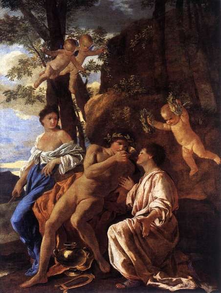 The Inspiration of the Lyric Poet by Nicolas Poussin