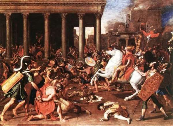 The Destruction of the Temple at Jerusalem 1637 by Nicolas Poussin