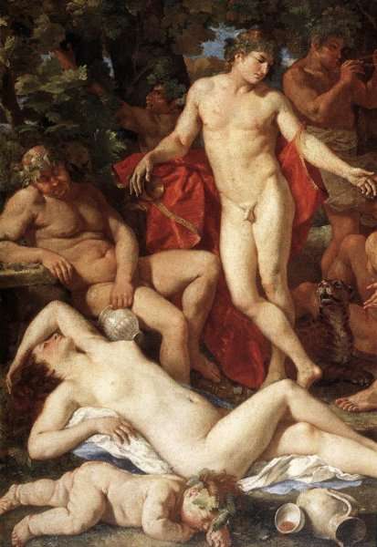 Midas and Bacchus (detail) 1629-30 by Nicolas Poussin