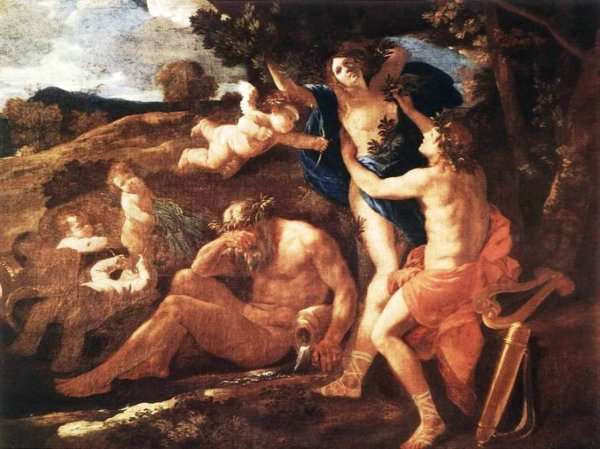 Apollo and Daphne 1625 by Nicolas Poussin