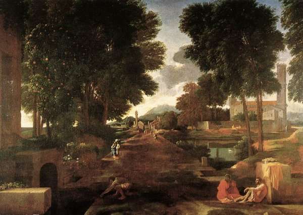 A Roman Road 1648 by Nicolas Poussin