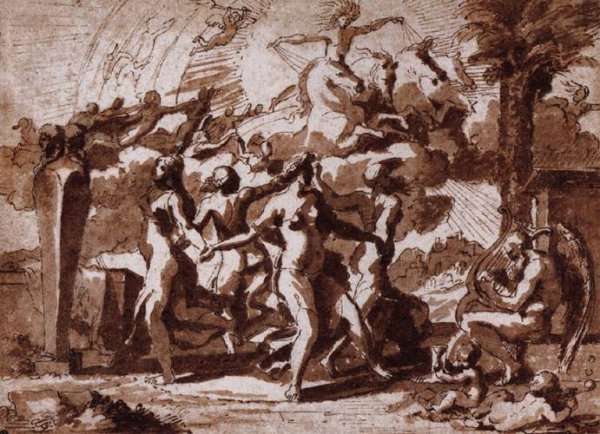 A Dance to the Music of Time c. 1635 by Nicolas Poussin