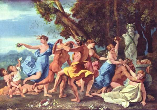 Bacchanal before a Statue of Pan 1631-33 by Nicolas Poussin