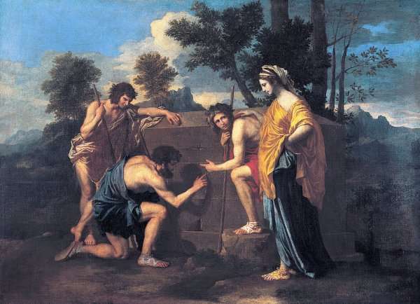 "Et in Arcadia Ego" 1637-39 by Nicolas Poussin