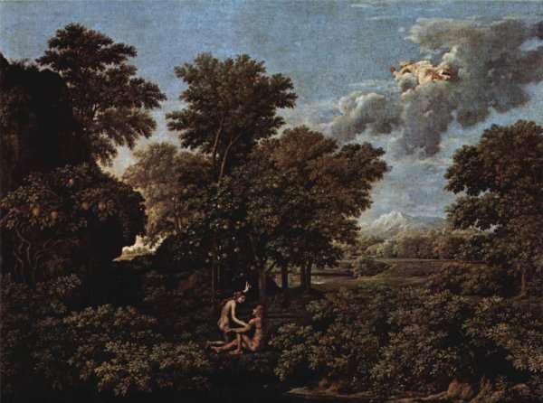 The Four Seasons, Spring Scene by Nicolas Poussin