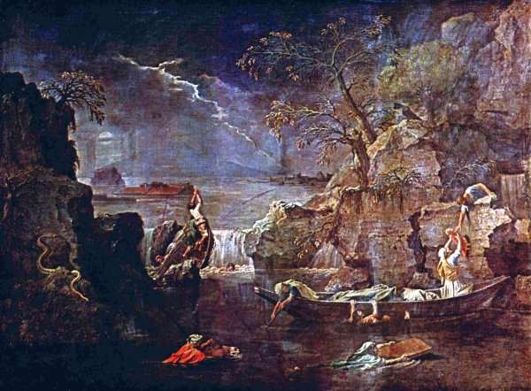 The Four Seasons, Winter Scene by Nicolas Poussin