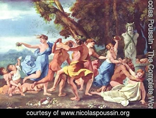 Nicolas Poussin - Bacchanal before a Statue of Pan 1631-33