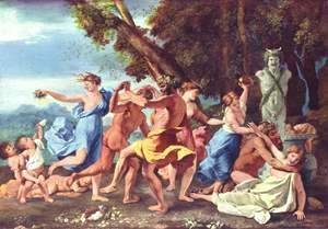 Nicolas Poussin - Bacchanal before a Statue of Pan 1631-33