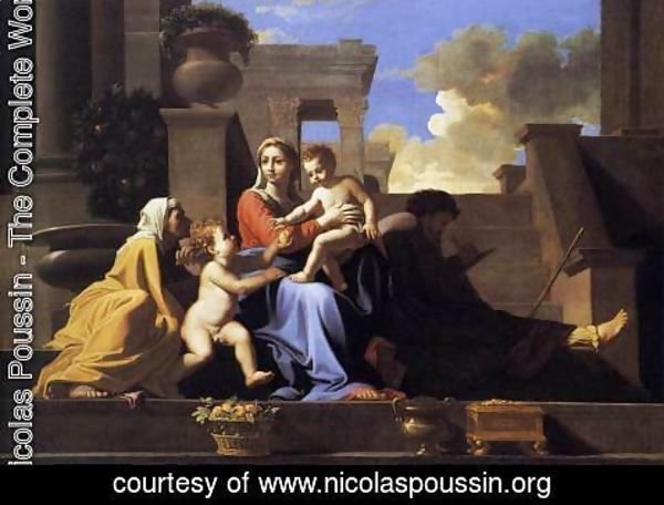 Nicolas Poussin - Holy Family on the Steps 1648