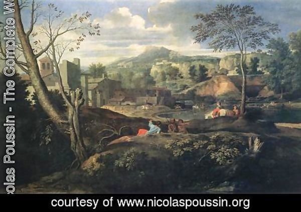 Nicolas Poussin - Ideal Landscape 1645-50