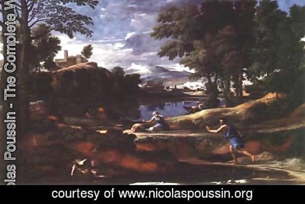 Nicolas Poussin - Landscape with a Man Killed by a Snake 1648