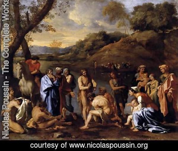 Nicolas Poussin - St John the Baptist Baptizes the People c. 1635
