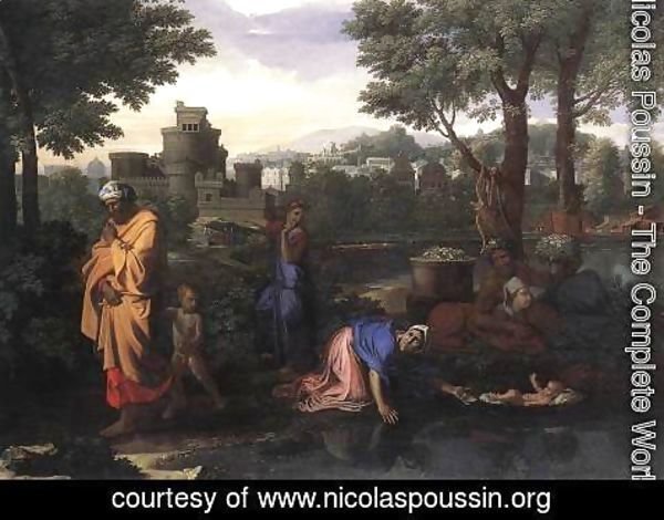 Nicolas Poussin - The Exposition of Moses c. 1650