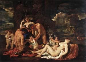 Nicolas Poussin - The Nurture of Bacchus 1630-35