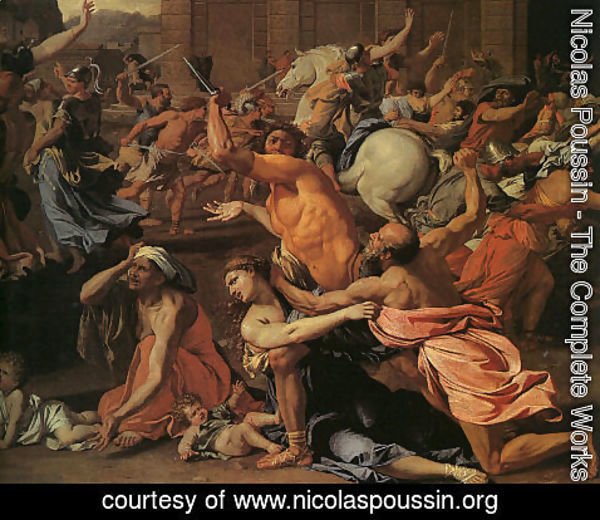 Nicolas Poussin - The Rape of the Sabine Women (detail)