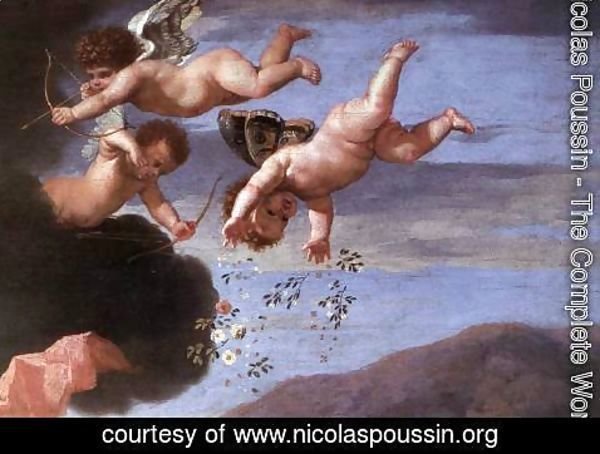 Nicolas Poussin - The Triumph of Neptune (detail-3) 1634