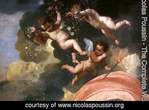 Nicolas Poussin - The Triumph of Neptune (detail-4) 1634