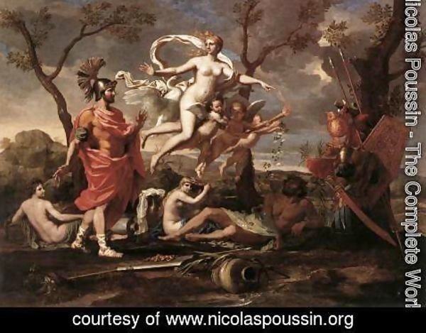 Nicolas Poussin - Venus Presenting Arms to Aeneas 1639