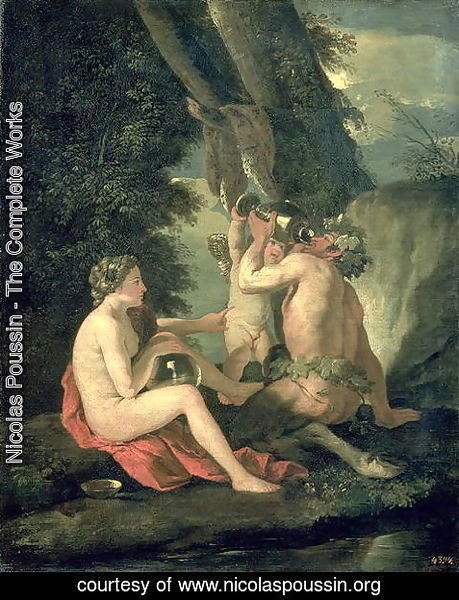 Nicolas Poussin - Satyr and Nymph, 1630