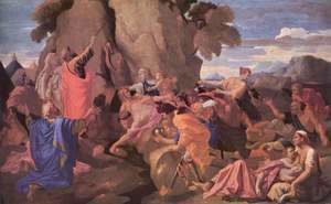 Nicolas Poussin - Moses Striking Water from the Rock, 1649
