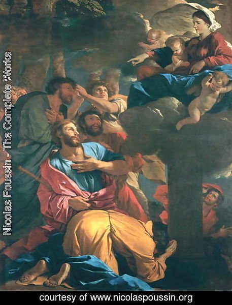 Nicolas Poussin - The Apparition of the Virgin the St. James the Great, c.1629-30