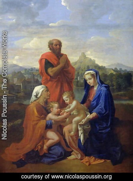 The Holy Family with St. John, St. Elizabeth and St. Joseph Praying, 1656
