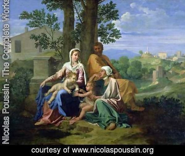 Nicolas Poussin - The Holy Family with SS. John, Elizabeth and the Infant John the Baptist